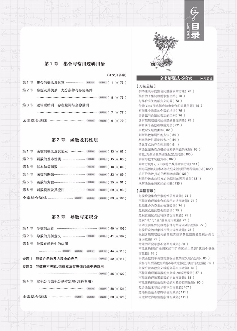 2019高考必刷題數(shù)學(xué)1集合常用邏輯用語(yǔ)函數(shù)與導(dǎo)數(shù)參考答案