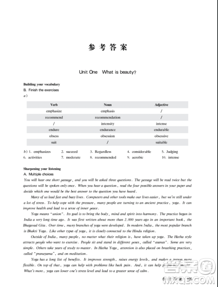 上海大學出版社上海作業(yè)鐘書金牌高二英語下冊參考答案