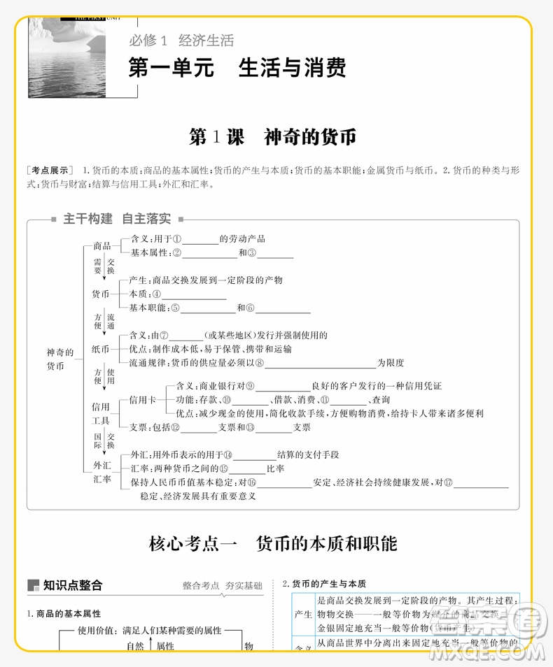 2019人教全國通用版步步高高考總復習大一輪復習講義政治答案