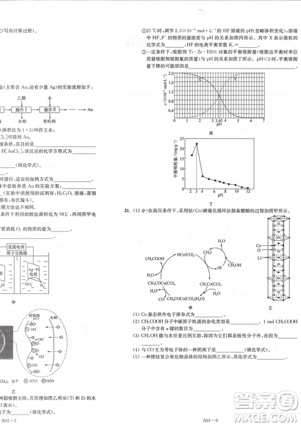 江蘇高考2019恩波教育模擬試卷匯編優(yōu)化28+2套化學(xué)答案