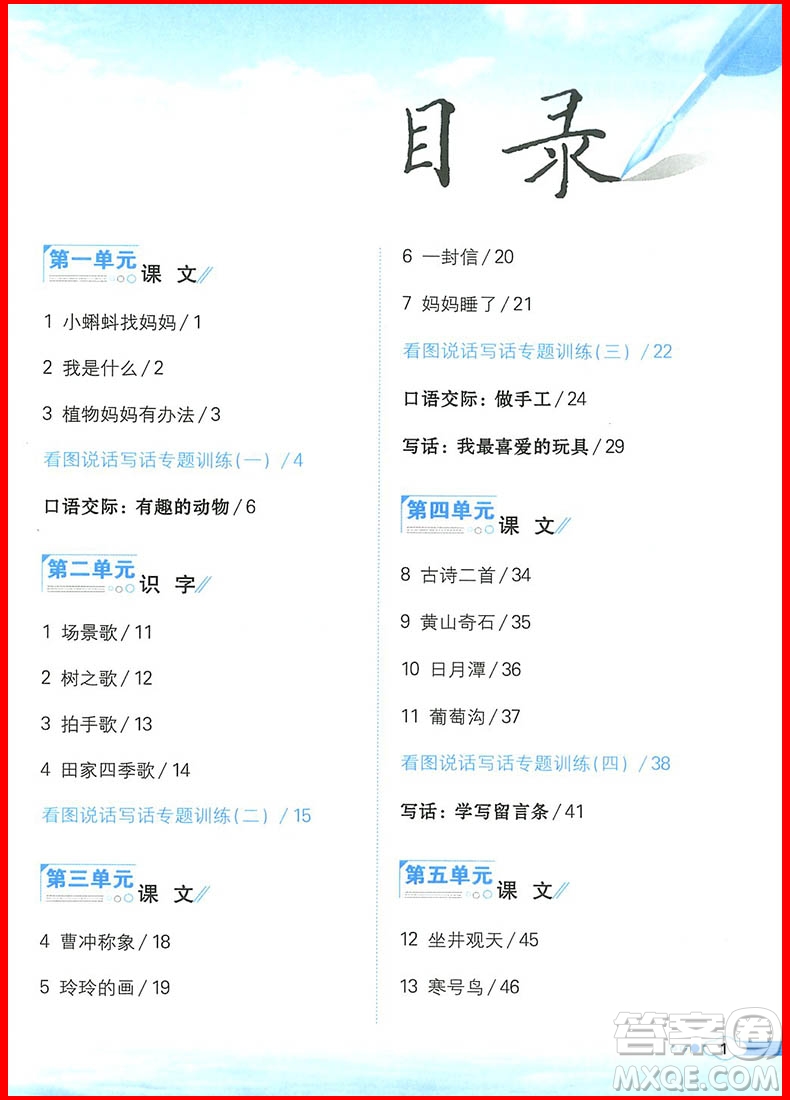 2018年小學教材同步作文全解說話寫話二年級上冊人教部編版參考答案