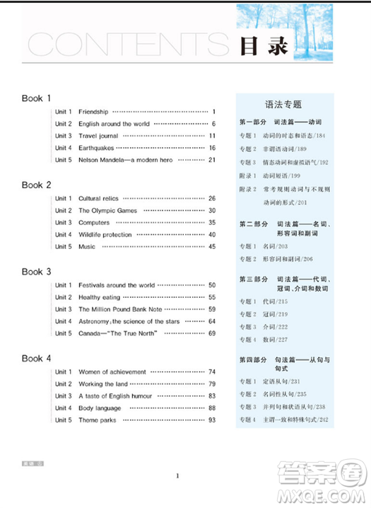 人教版2019新版金榜苑步步高大一輪復(fù)習(xí)講義英語參考答案