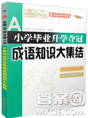 2019版全國68所名校小學畢業(yè)升學奪冠成語知識大集結答案