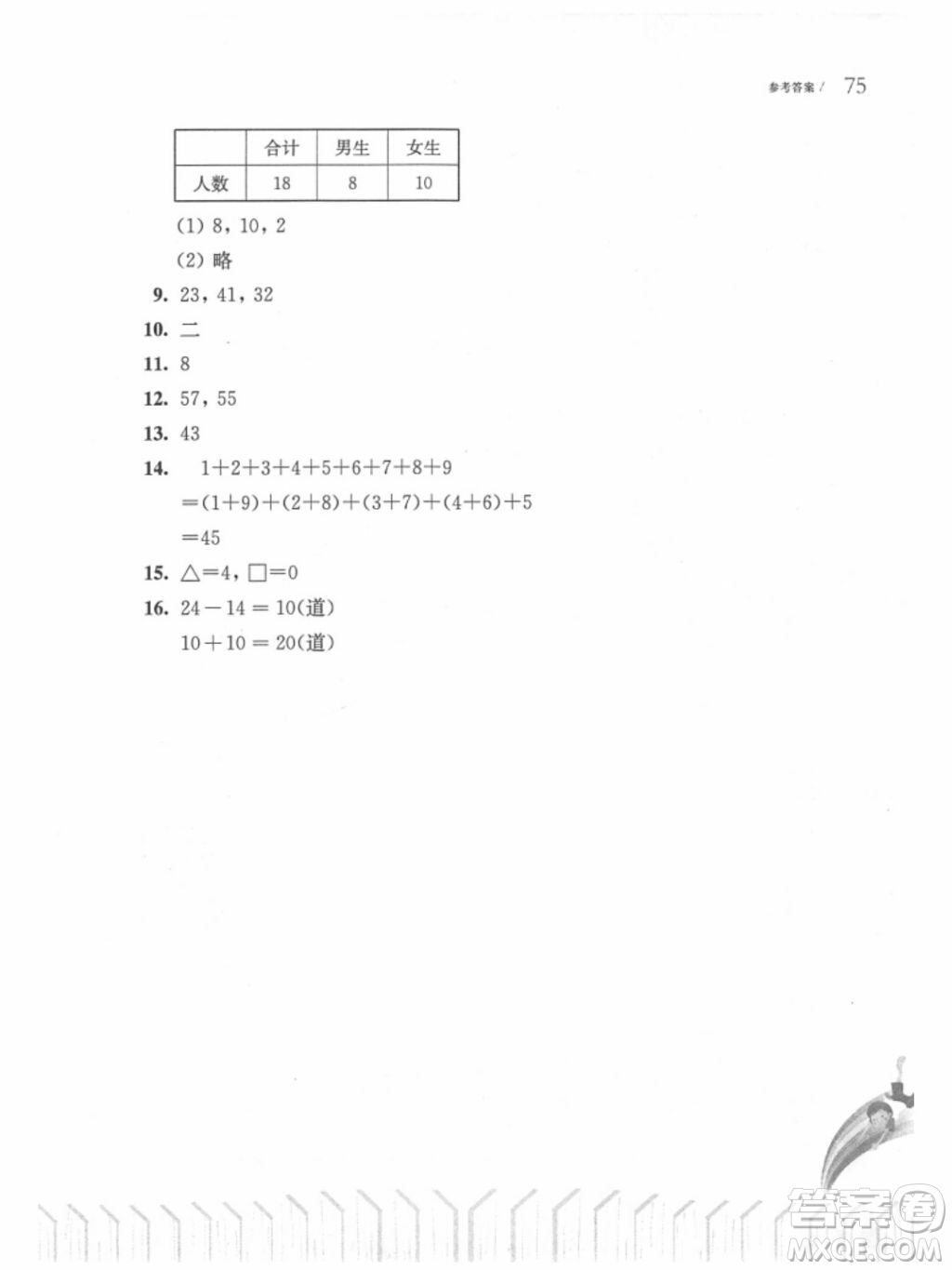 2019年從課本到奧數(shù)一年級第二學(xué)期B版參考答案