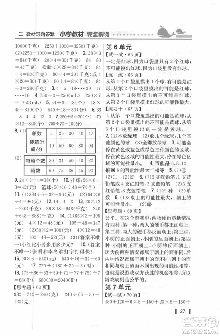 2018年教材課本四年級數(shù)學(xué)上冊蘇教版答案