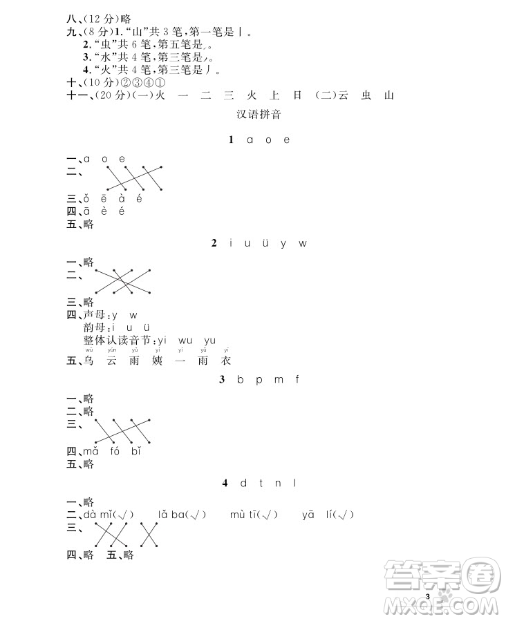 9787567112179鐘書金牌上海作業(yè)語文1年級(jí)上參考答案