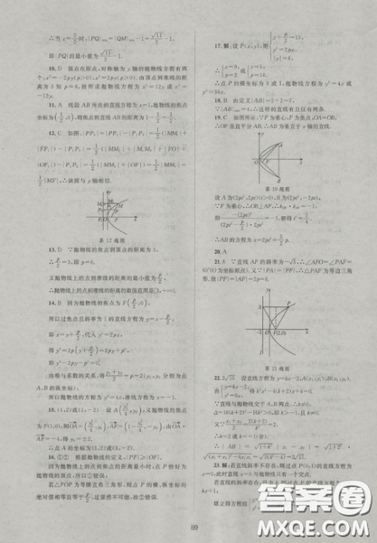 2018新課標(biāo)單元測(cè)試卷人教版高中數(shù)學(xué)選修2-1參考答案