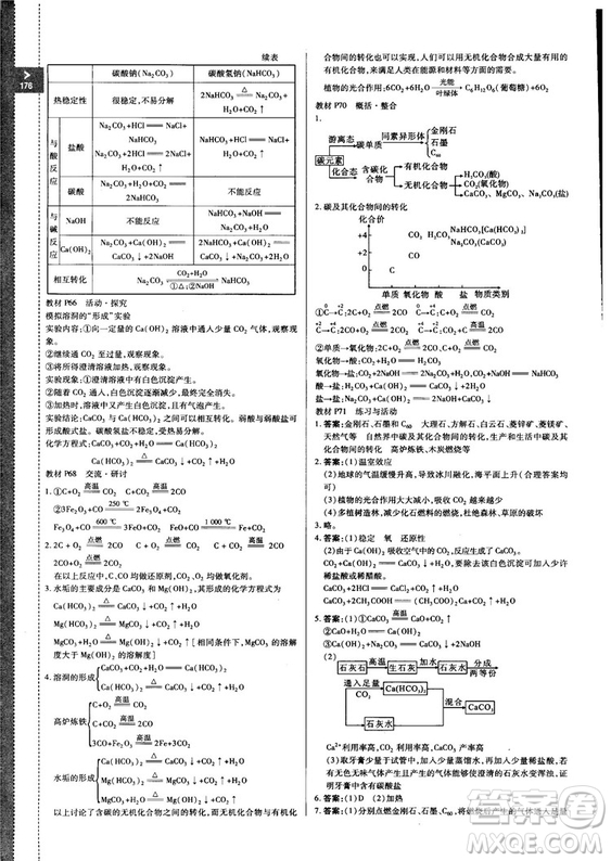 2018秋版高中倍速學(xué)習(xí)法化學(xué)必修一魯科版答案