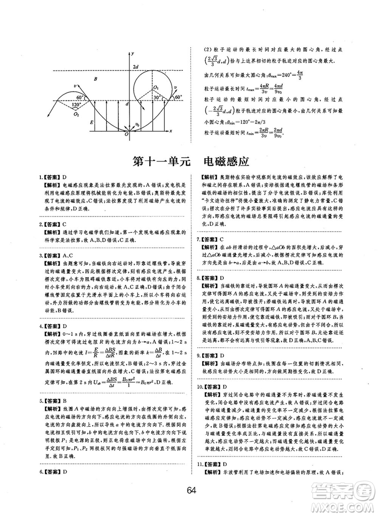 2019全國卷刷題狗高中物理參考答案