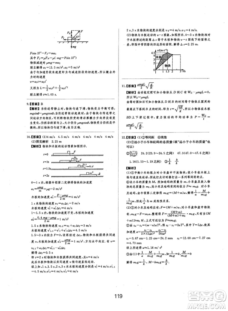 2019全國卷刷題狗高中物理參考答案