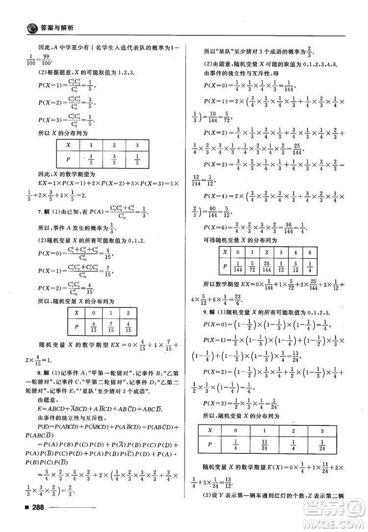 十年高考一年好題高考復(fù)習(xí)資料2018高中理數(shù)參考答案