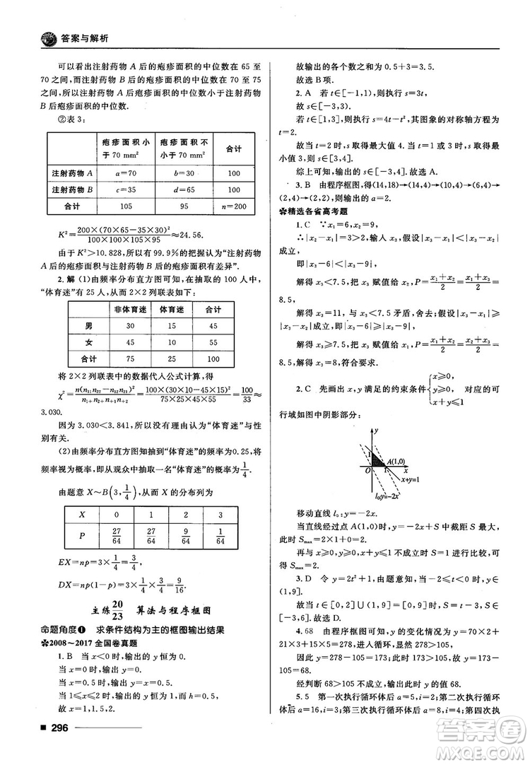 十年高考一年好題高考復(fù)習(xí)資料2018高中理數(shù)參考答案