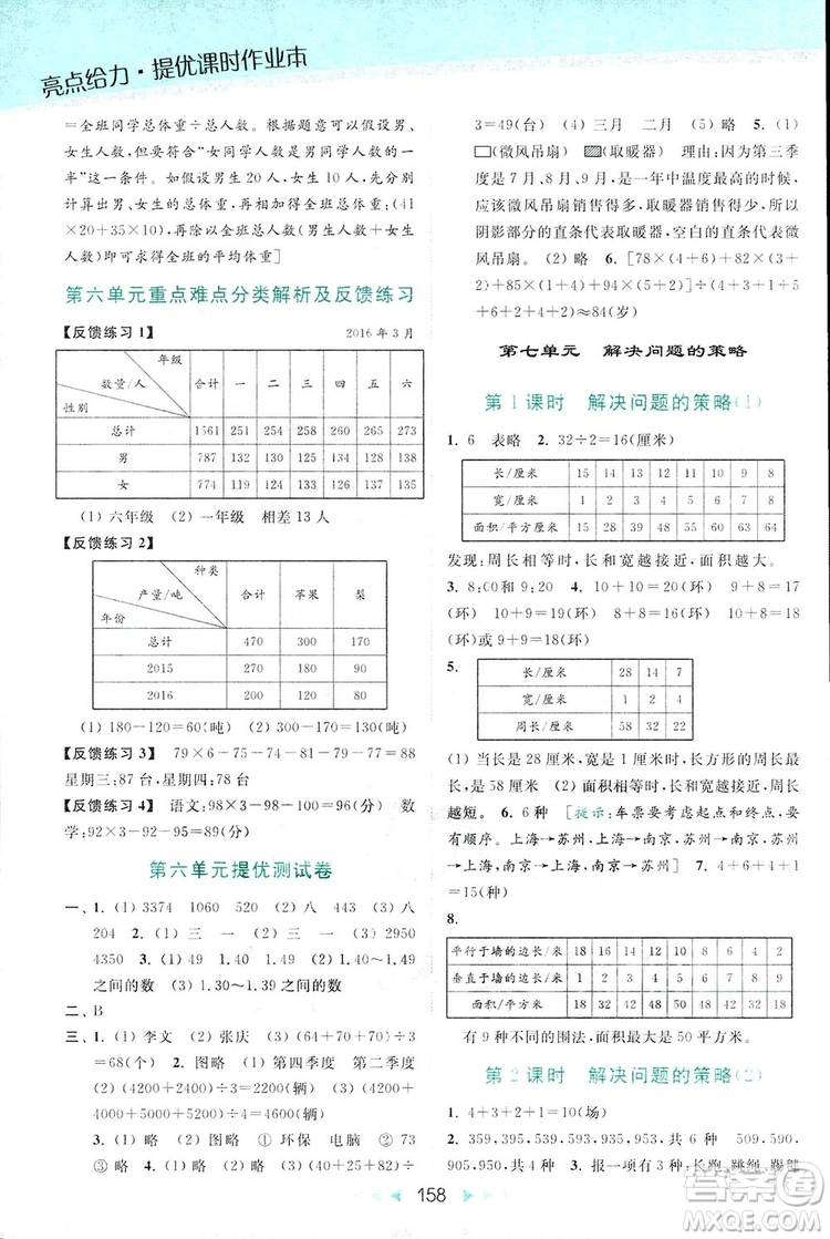 亮點(diǎn)給力提優(yōu)課時(shí)作業(yè)本五年級數(shù)學(xué)上冊2018年蘇教版答案