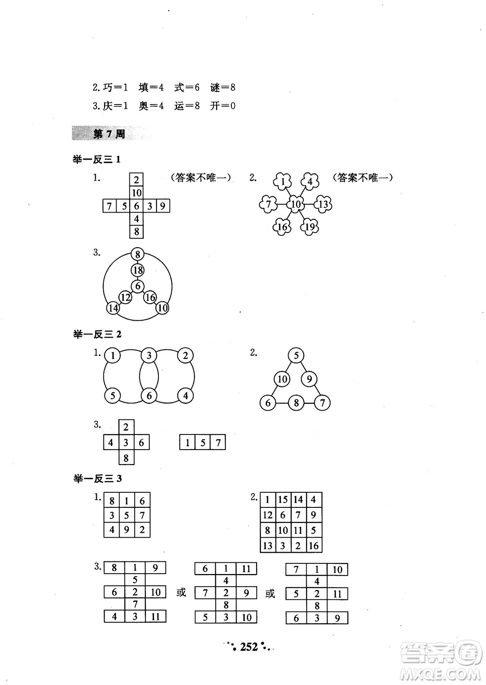 2018年陜教出品小學(xué)奧數(shù)舉一反三3年級A版參考答案