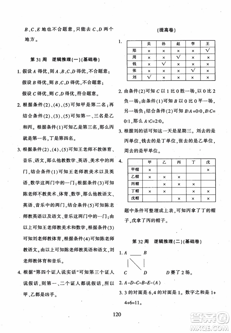 2018年陜教出品小學(xué)奧數(shù)舉一反三B版六年級通用版參考答案