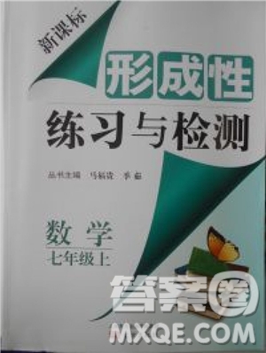 2018年形成性練習(xí)與檢測(cè)數(shù)學(xué)七年級(jí)上冊(cè)參考答案