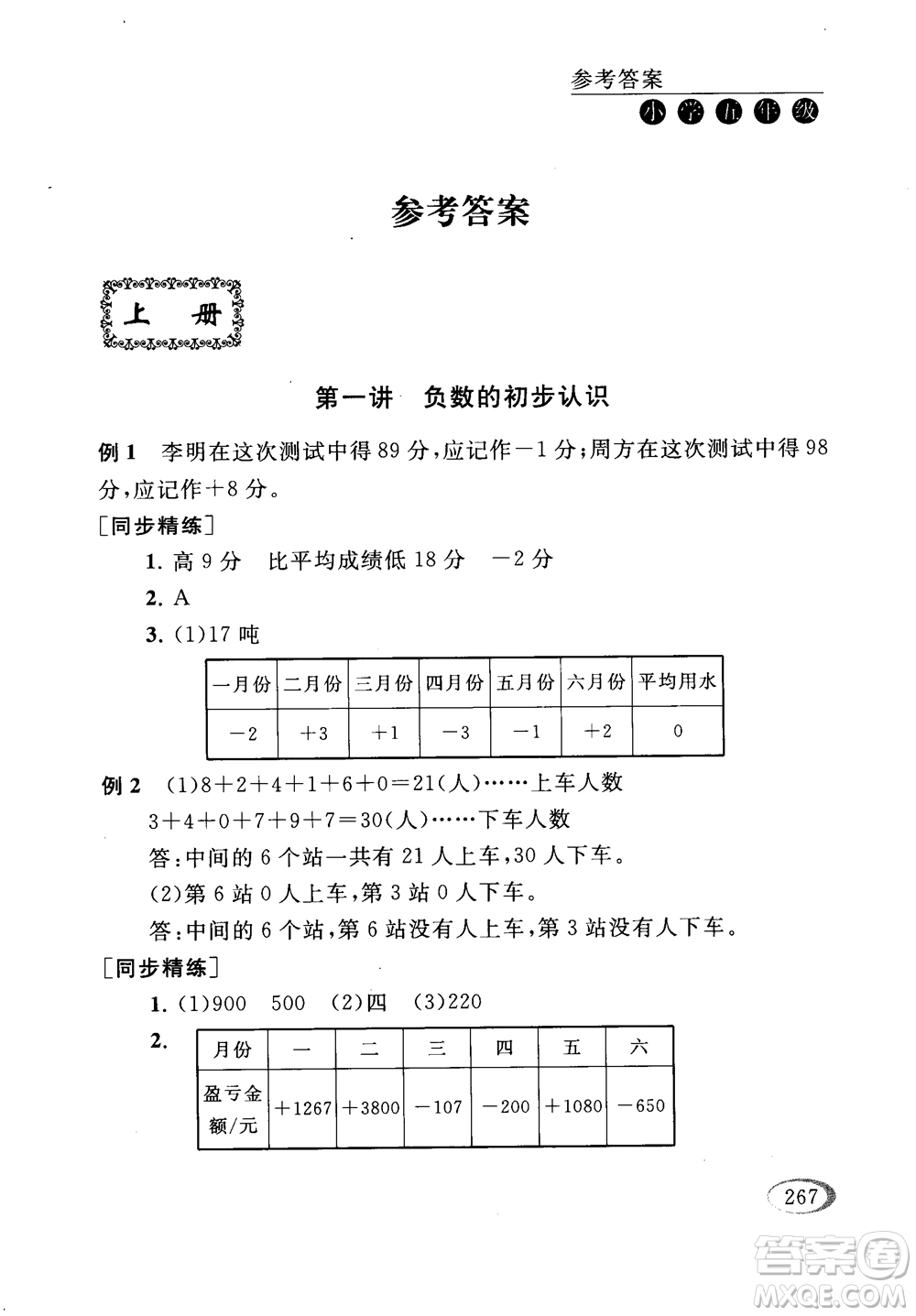 2018年同步奧數(shù)培優(yōu)五年級江蘇版參考答案