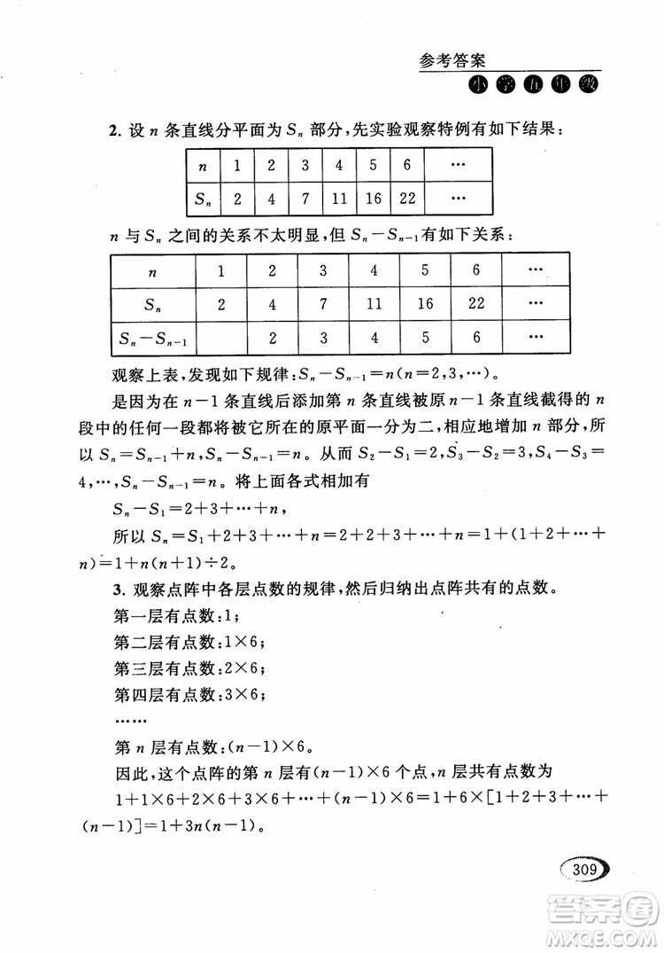 2018年同步奧數(shù)培優(yōu)五年級江蘇版參考答案