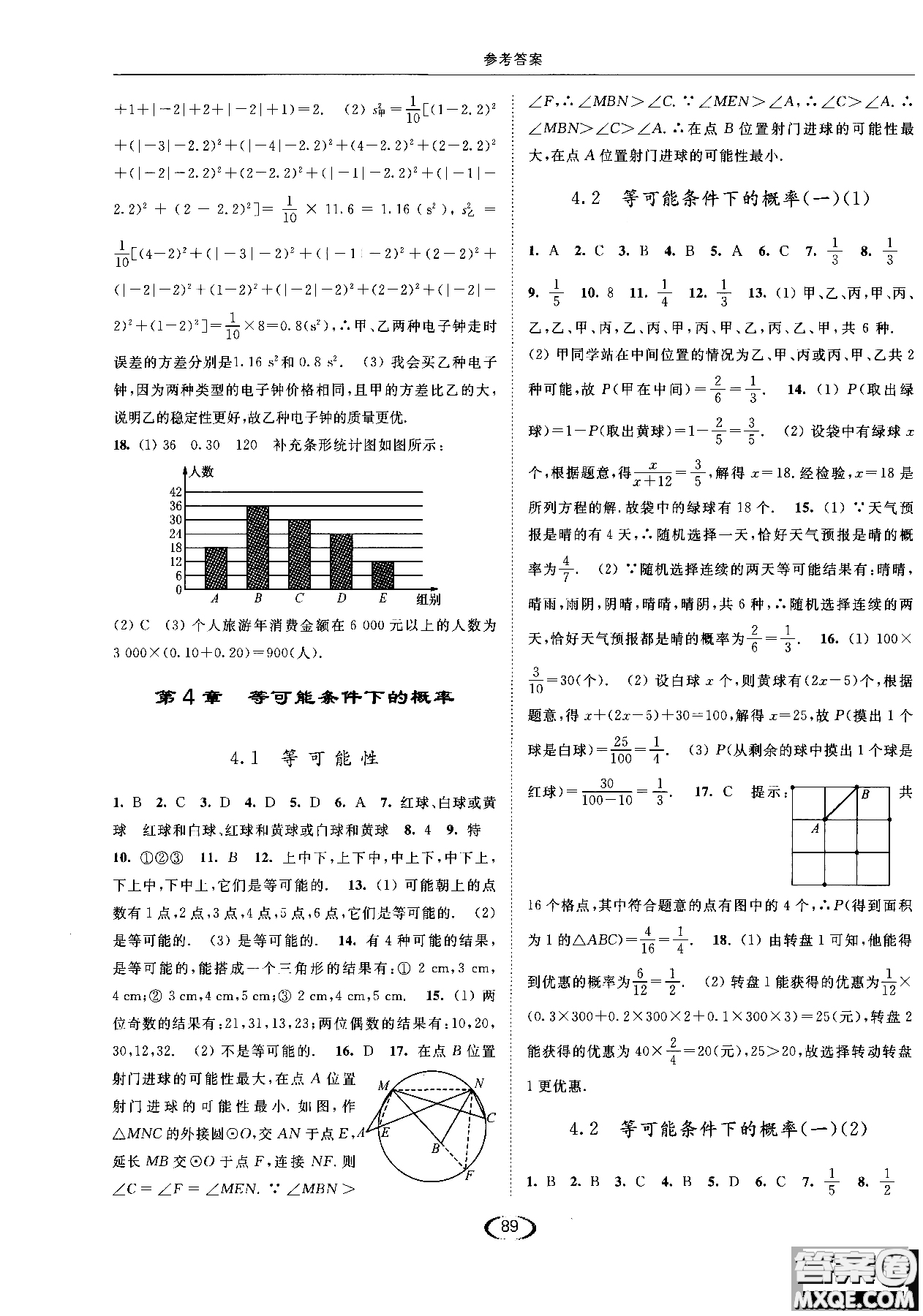 亮點(diǎn)給力2019提優(yōu)課時(shí)作業(yè)本數(shù)學(xué)九年級(jí)上江蘇版參考答案