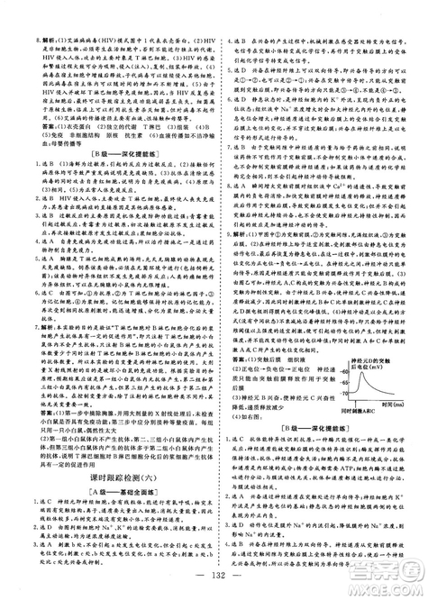 2018-2019版三維設(shè)計(jì)生物必修3SJ蘇教版答案