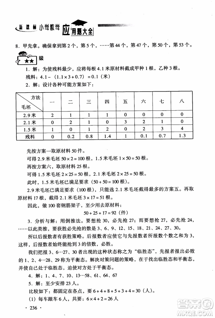 2018新課標(biāo)小學(xué)數(shù)學(xué)應(yīng)用題大全四年級參考答案