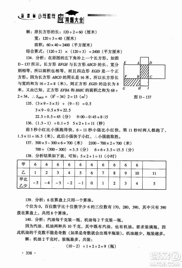 2018新課標(biāo)小學(xué)數(shù)學(xué)應(yīng)用題大全四年級參考答案