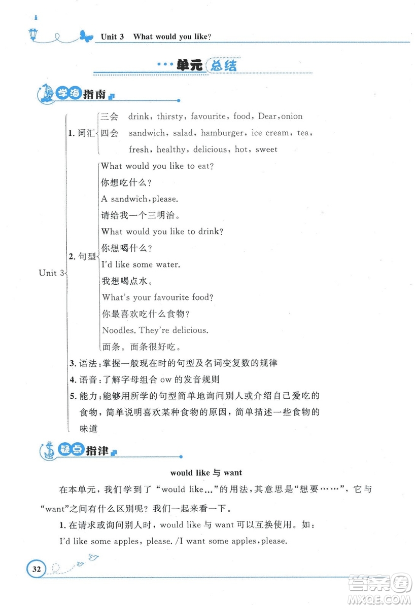 9787107318009小學生同步測控優(yōu)化設計五年級英語上冊2018人教版增強版答案