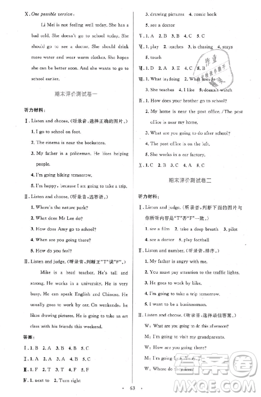 9787107318016六年級2018年小學(xué)英語同步測控優(yōu)化設(shè)計上冊人教版增強版答案