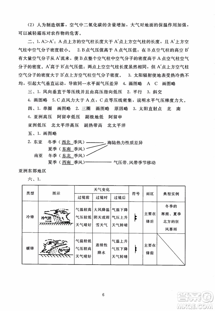 京師普教2018海淀名師伴你學(xué)同步學(xué)練測(cè)高中地理必修1參考答案