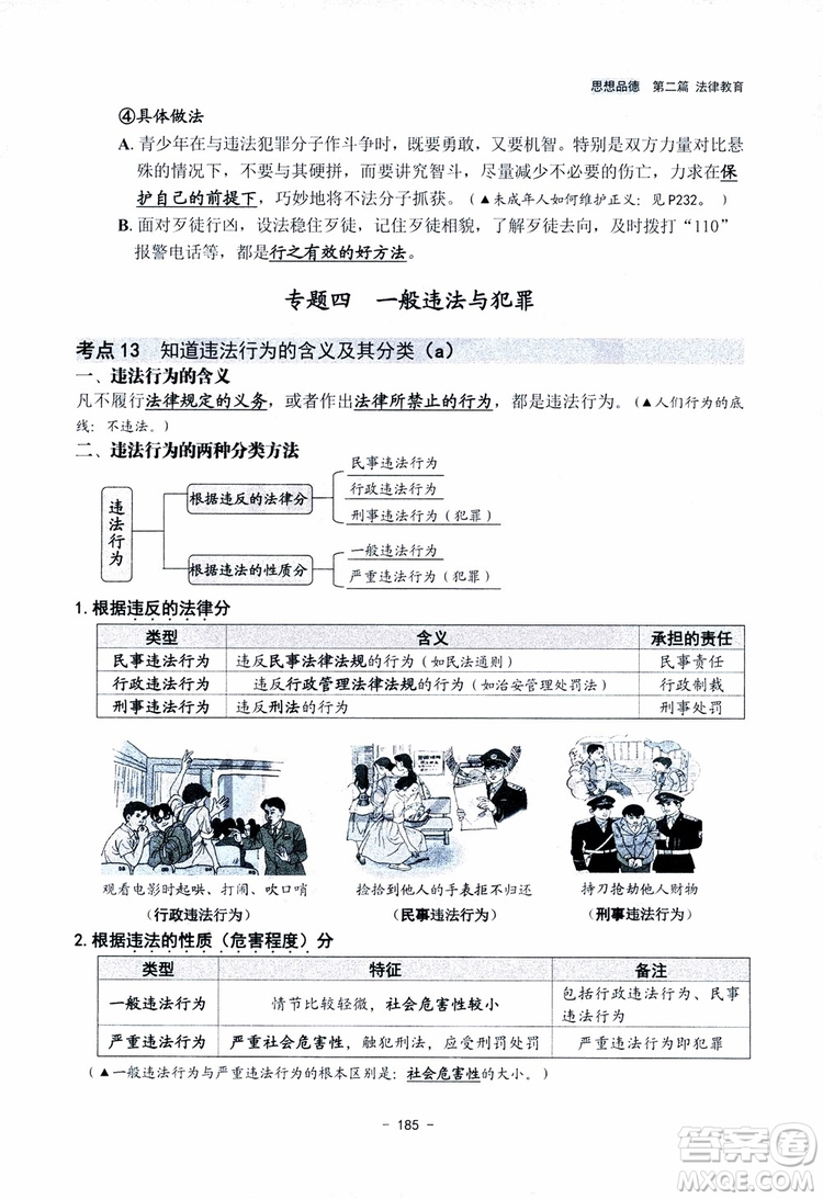 2018楊柳文化歷史與社會思想品德中考總復習學習手冊考點解讀省考點版參考答案