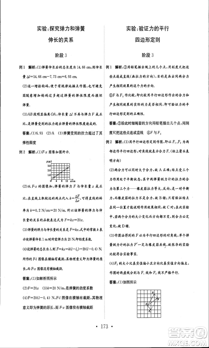 人教版新編高中同步作業(yè)2018年物理必修1參考答案