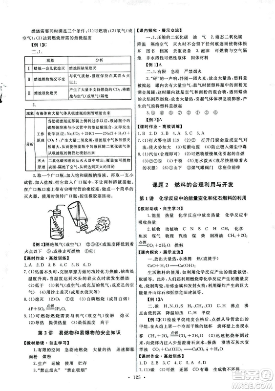 9787107317132能力培養(yǎng)與測(cè)試2018秋九年級(jí)化學(xué)上人教版參考答案