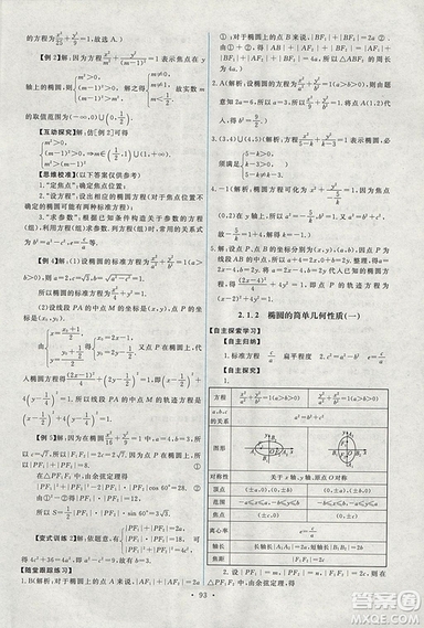 9787107301292能力培養(yǎng)與測試數(shù)學(xué)選修1-12018年A版人教版答案