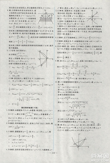 9787107301292能力培養(yǎng)與測試數(shù)學(xué)選修1-12018年A版人教版答案