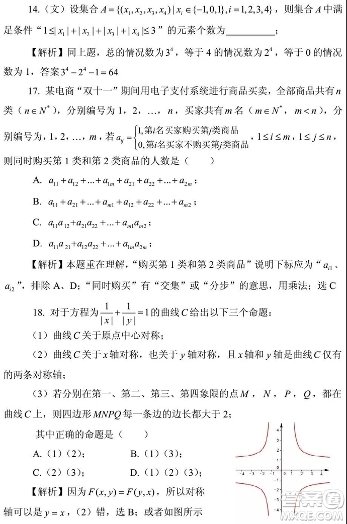 2015-2018年上海高三一模數(shù)學(xué)填選難題解析匯總