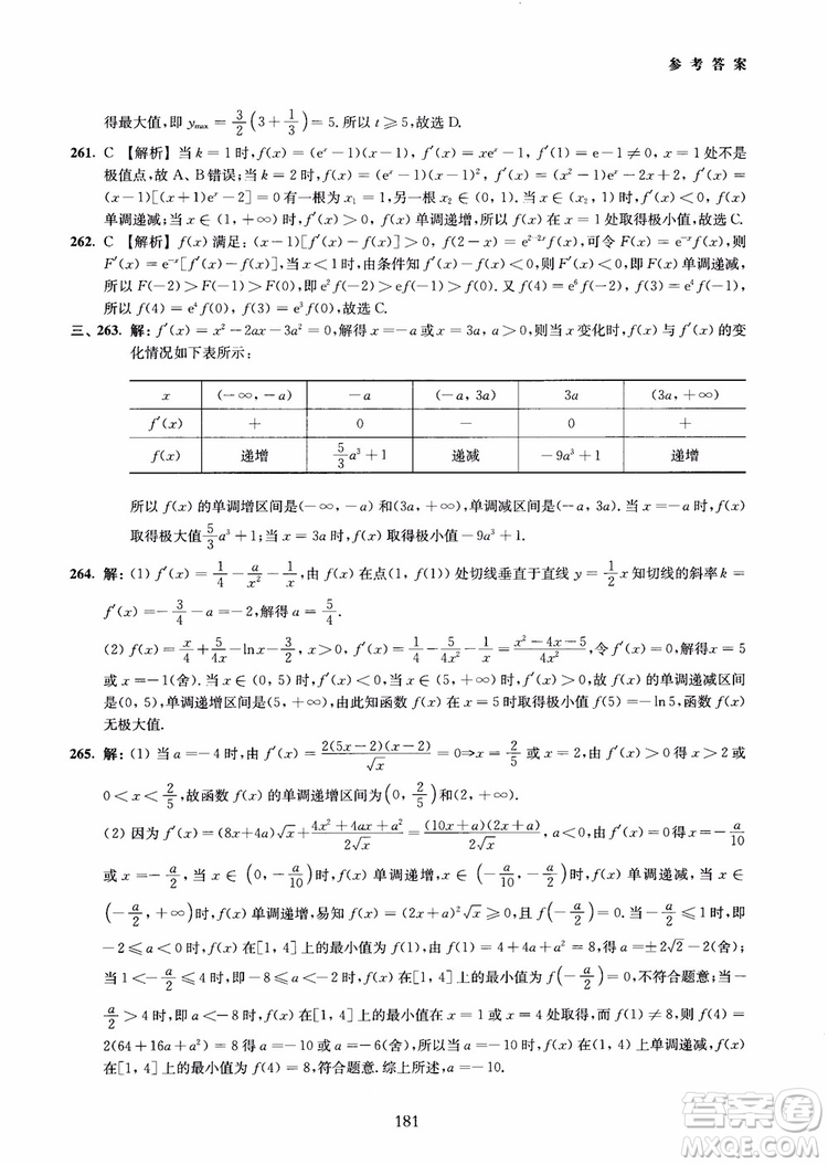 交大之星2018年直擊名校高中數(shù)學(xué)300題函數(shù)與導(dǎo)數(shù)專項(xiàng)集訓(xùn)參考答案