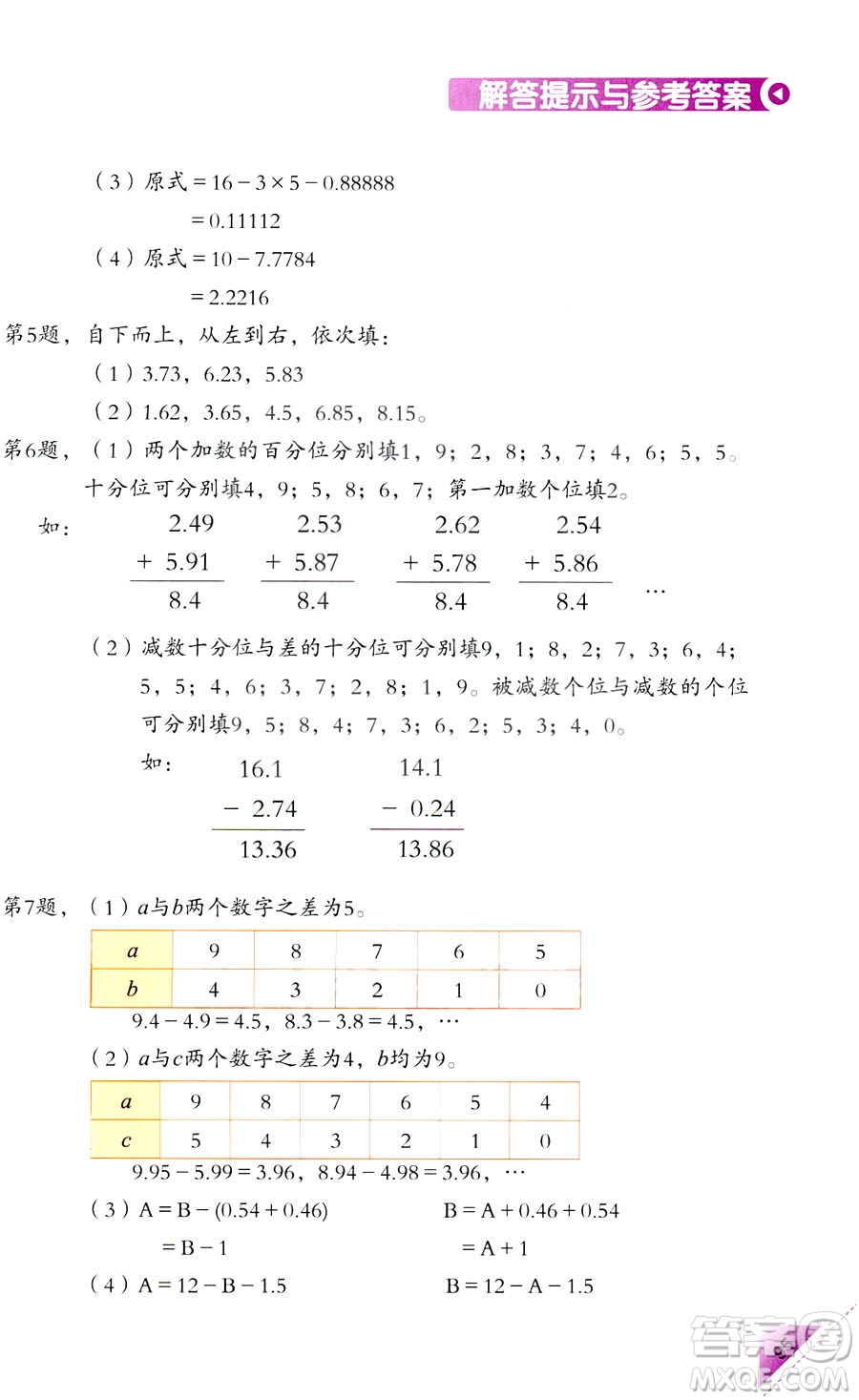 2018新版5年級(jí)上冊(cè)學(xué)數(shù)學(xué)長(zhǎng)智慧第9冊(cè)第二版答案