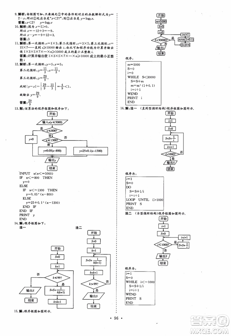 9787540582555導(dǎo)與練高中同步2018年小題巧練數(shù)學(xué)必修3參考答案