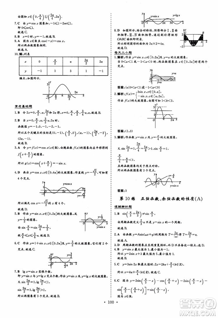 9787540582562導與練高中同步2018版小題巧練數(shù)學必修4參考答案