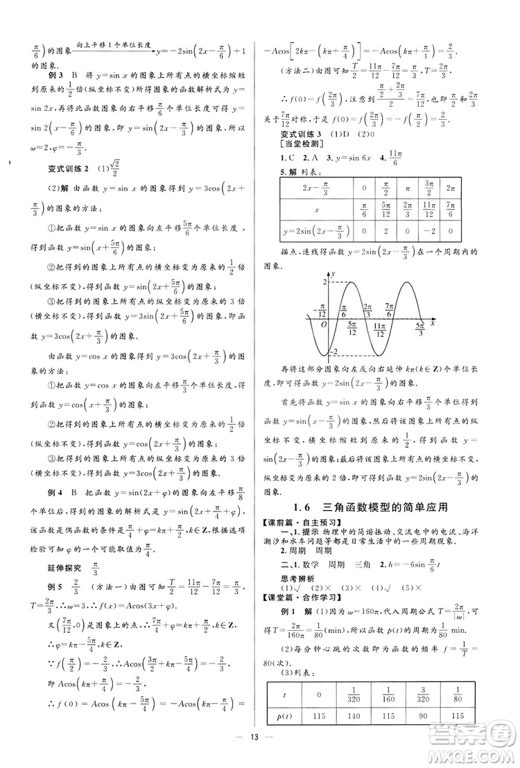 高中同步學(xué)考優(yōu)化設(shè)計(jì)2019數(shù)學(xué)必修4答案