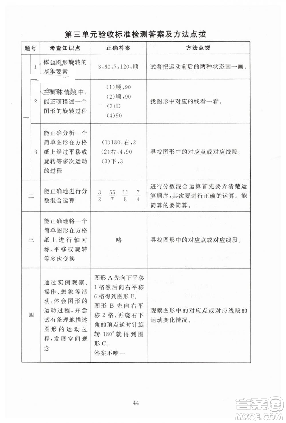 海淀名師伴你學(xué)2019年同步學(xué)練測六年級下冊第2版數(shù)學(xué)BS北師大版參考答案