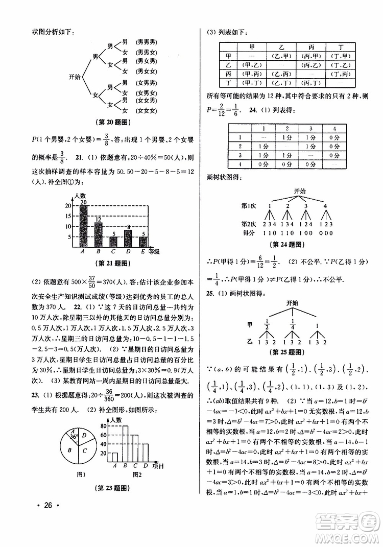 2019年百分百訓(xùn)練九年級下冊數(shù)學(xué)江蘇版參考答案