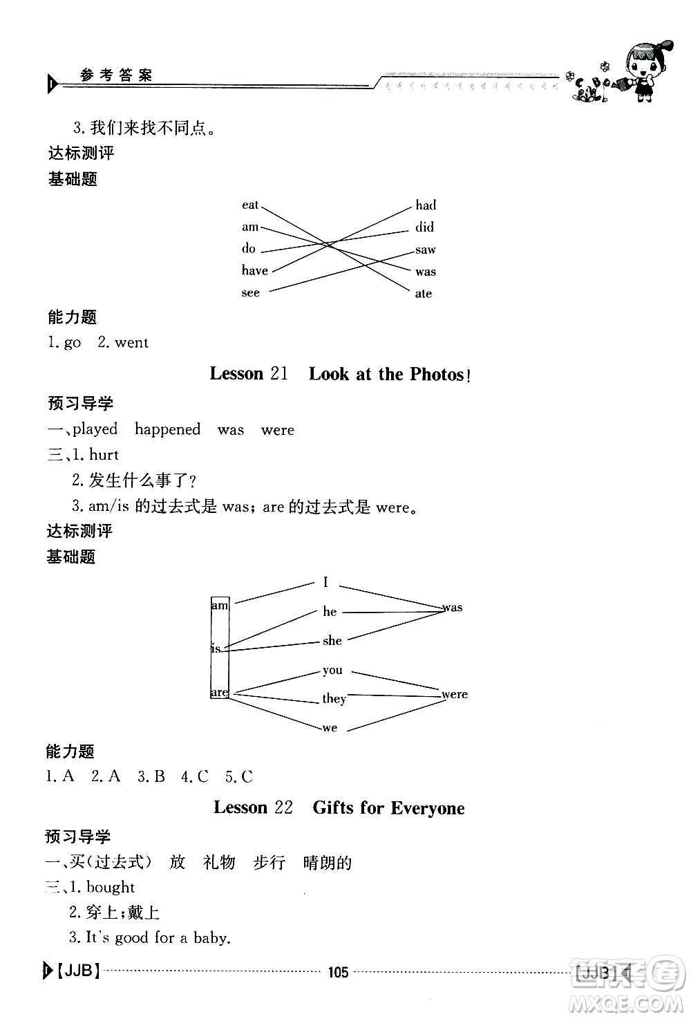 金太陽教育2019新版金太陽導(dǎo)學(xué)案五年級(jí)英語下冊(cè)人教版參考答案