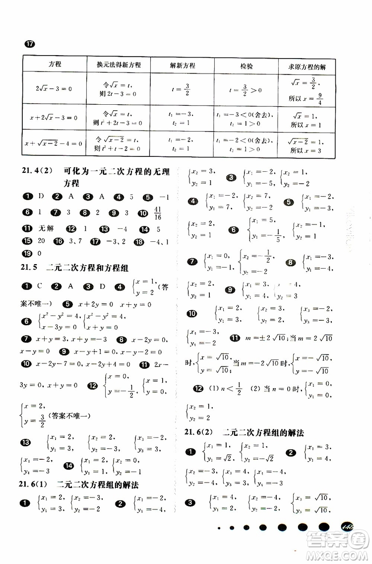 2019年華東師大版一課一練八年級(jí)下冊(cè)數(shù)學(xué)第二學(xué)期參考答案