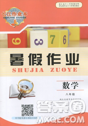 2019年長江作業(yè)本暑假作業(yè)初中八年級數(shù)學(xué)人教版參考答案