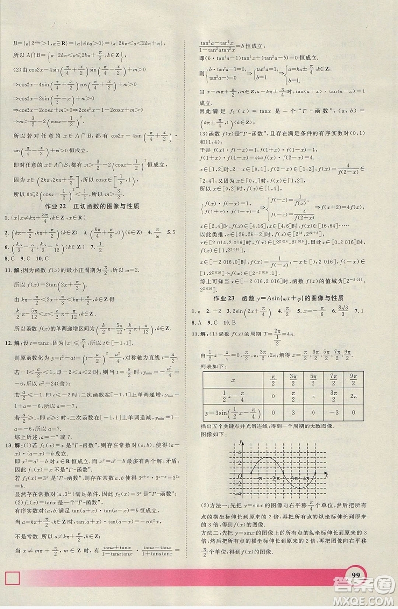 上海大學(xué)出版社2019鐘書金牌暑假作業(yè)導(dǎo)與練高一數(shù)學(xué)上海專版答案