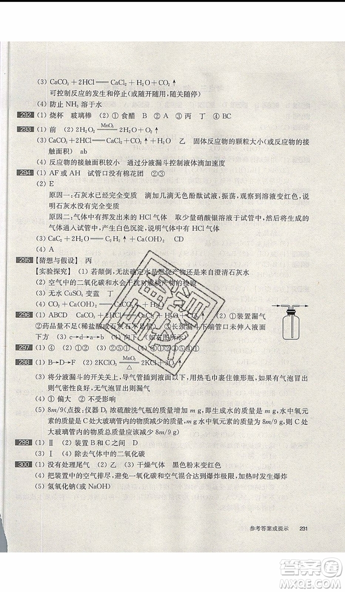 2020版百題大過(guò)關(guān)中考化學(xué)基礎(chǔ)百題修訂版參考答案