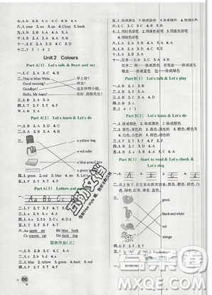 2019年秋小學(xué)學(xué)霸作業(yè)本數(shù)學(xué)三年級上冊人教版答案