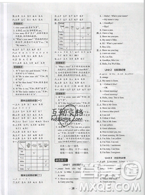 2019年秋小學(xué)學(xué)霸作業(yè)本數(shù)學(xué)三年級上冊人教版答案