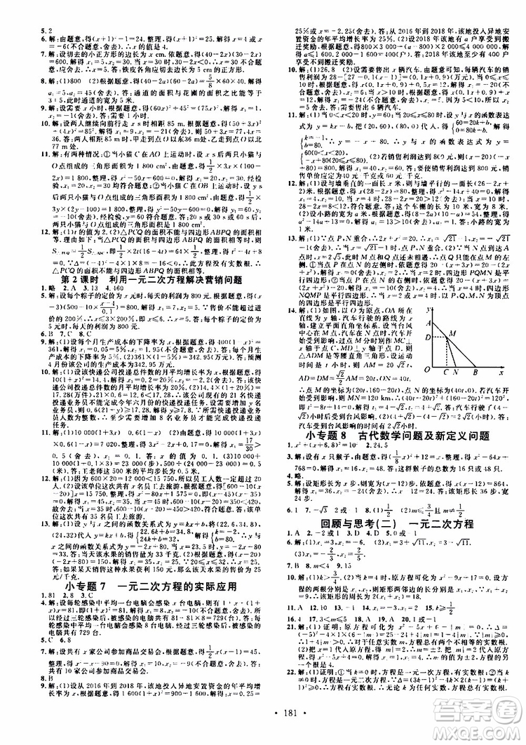 2019年名校課堂九年級(jí)上冊(cè)化學(xué)BS北師版河南專版參考答案